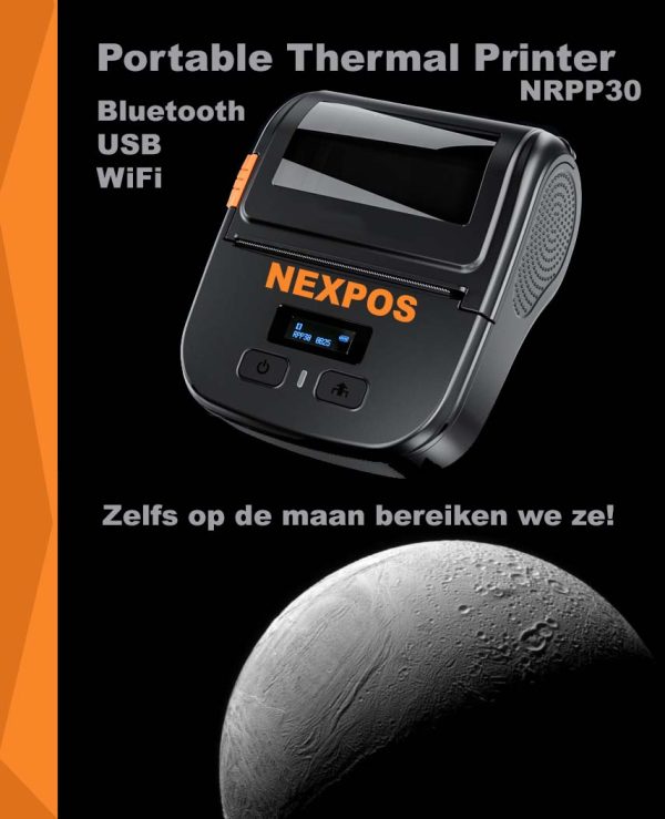 Lotto Thermal Draadloos WiFi & Bluetooth Portable Label Printer