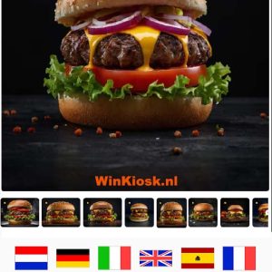 Self order kiosk-bestelzuil zelfbedieningskiosk software