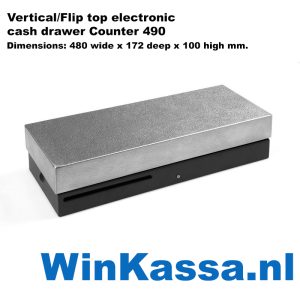 geldlade, kassalade, flip top cash drawer counter 490