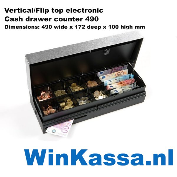 kassalade geldlade vertical cash drawer-flip-top-counter-